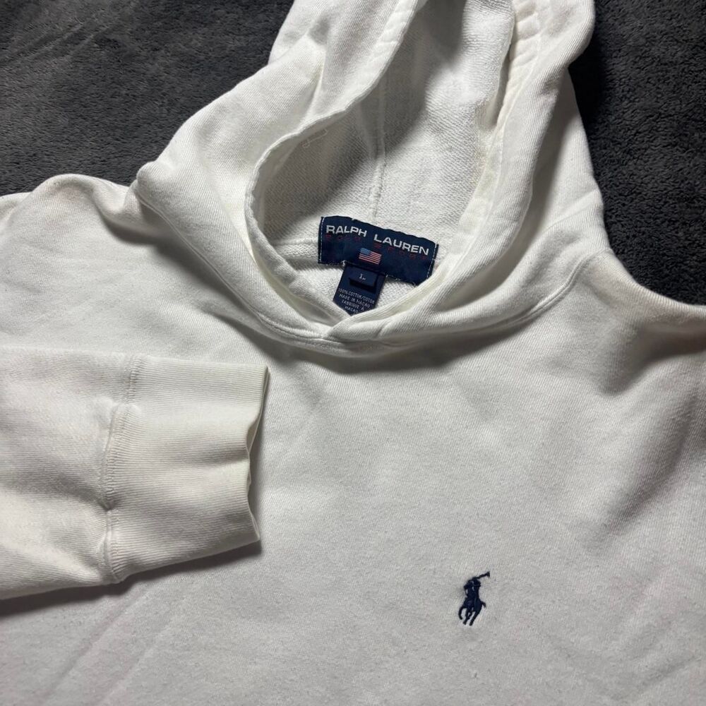Polo-sport Men's White Hoodie